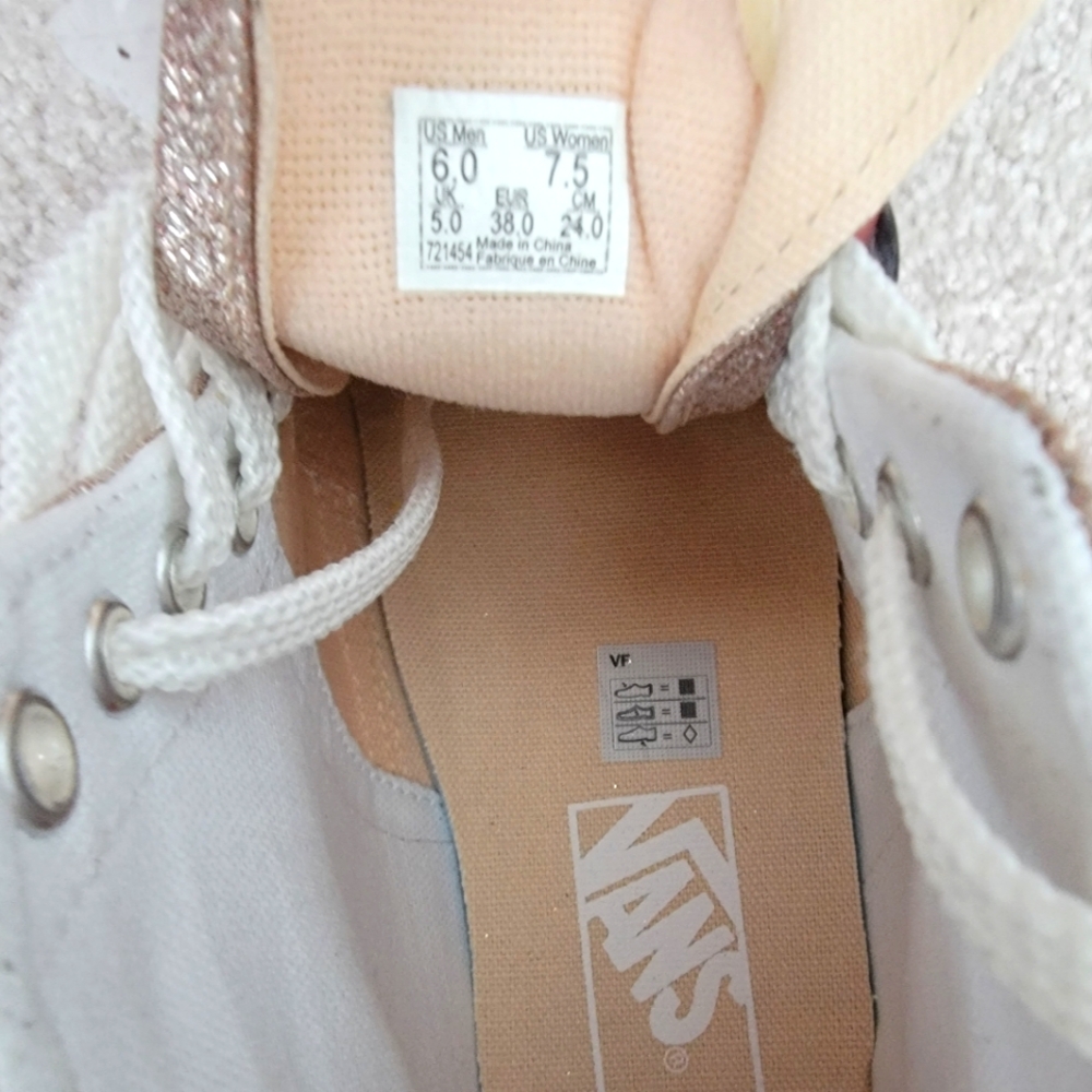 NWT! VANS sneakers 7.5 women 6 big kid/men - Picture 5 of 5
